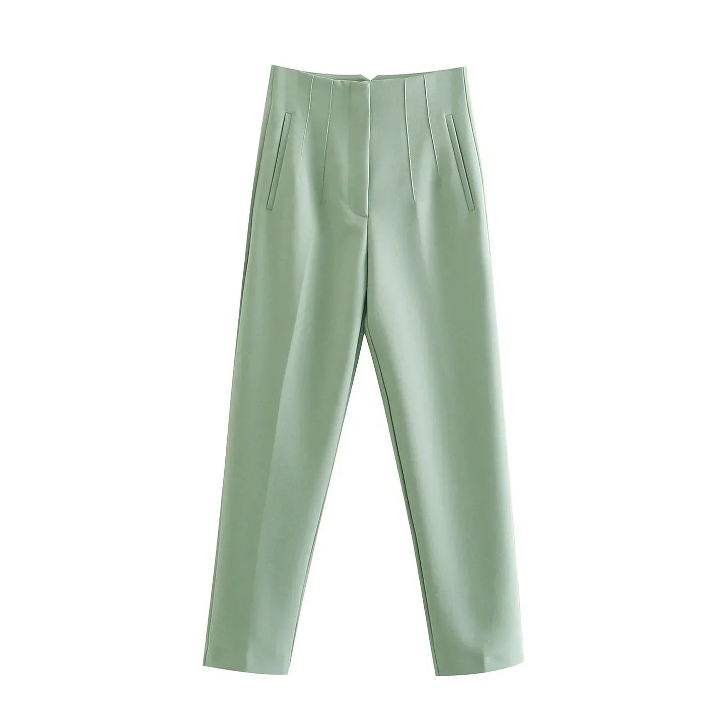 High-Waist Casual Office Pants